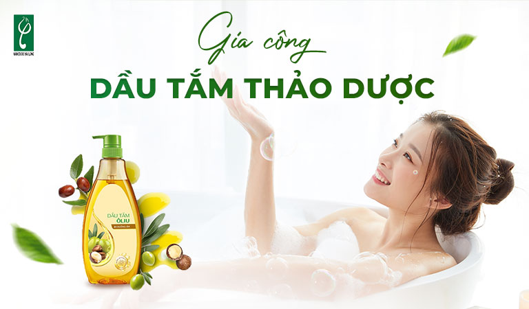 gia công dầu tắm thảo dược