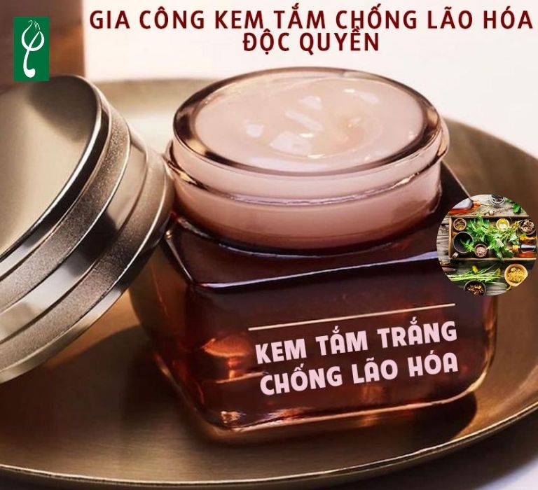 Gia công kem tắm trắng