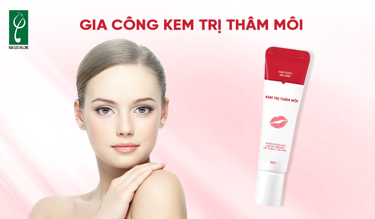 gia công kem trị thâm môi