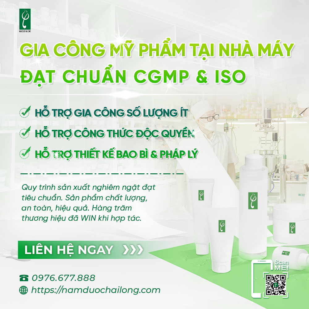 Nam Dược Hải Long sản xuất mặt nạ giấy đạt chuẩn CGMP gia công mặt nạ giấy