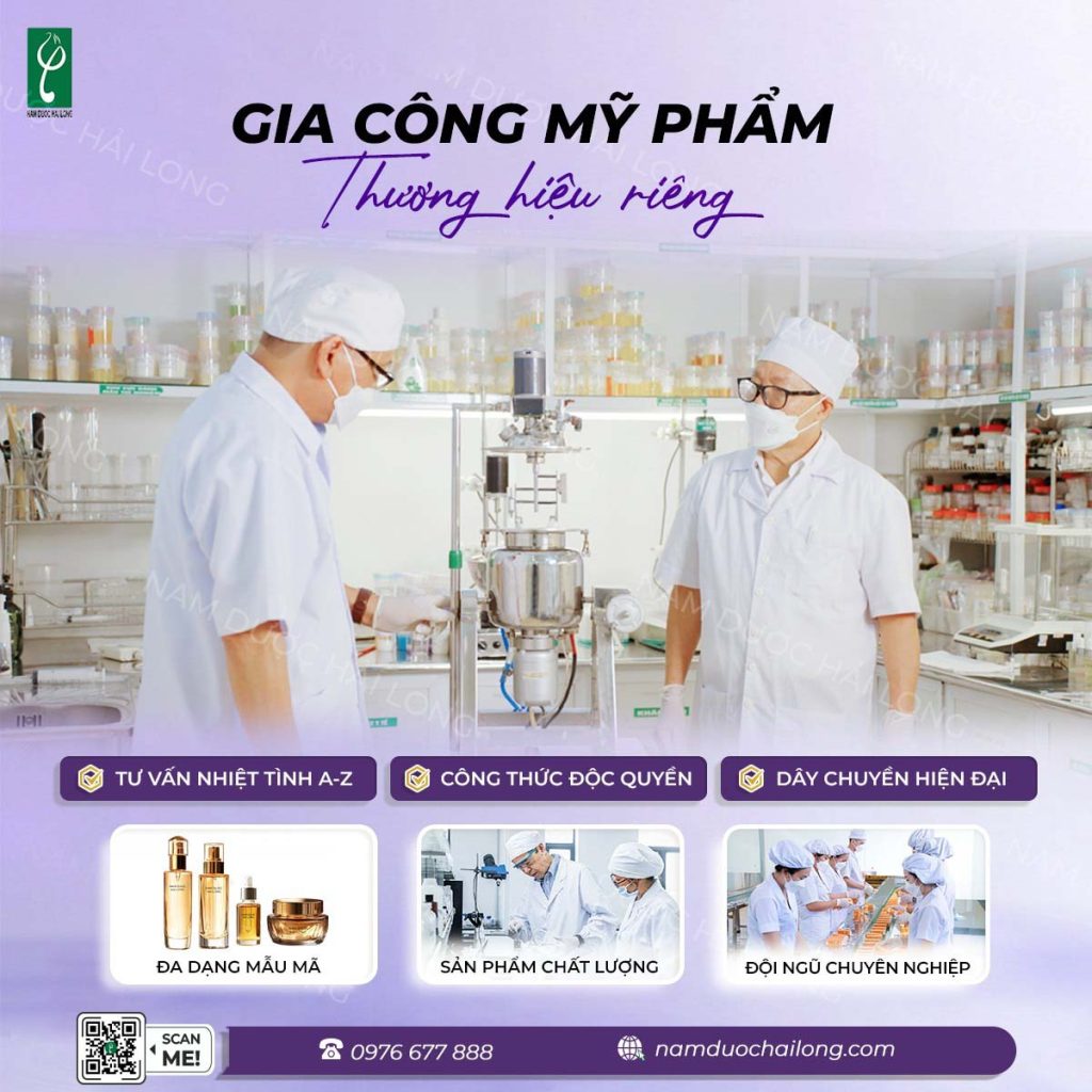 Nam Dược Hải Long gia công kem trị thâm môi đạt chuẩn CGMP gia công kem trị thâm môi