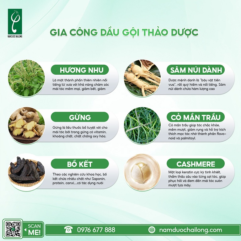 Gia công dầu gội lành tính giá tốt tại Nam dược Hải Long