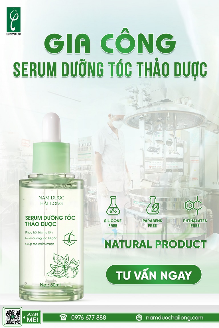 Nam dược Hải Long gia công serum dưỡng tóc chuyên nghiệp