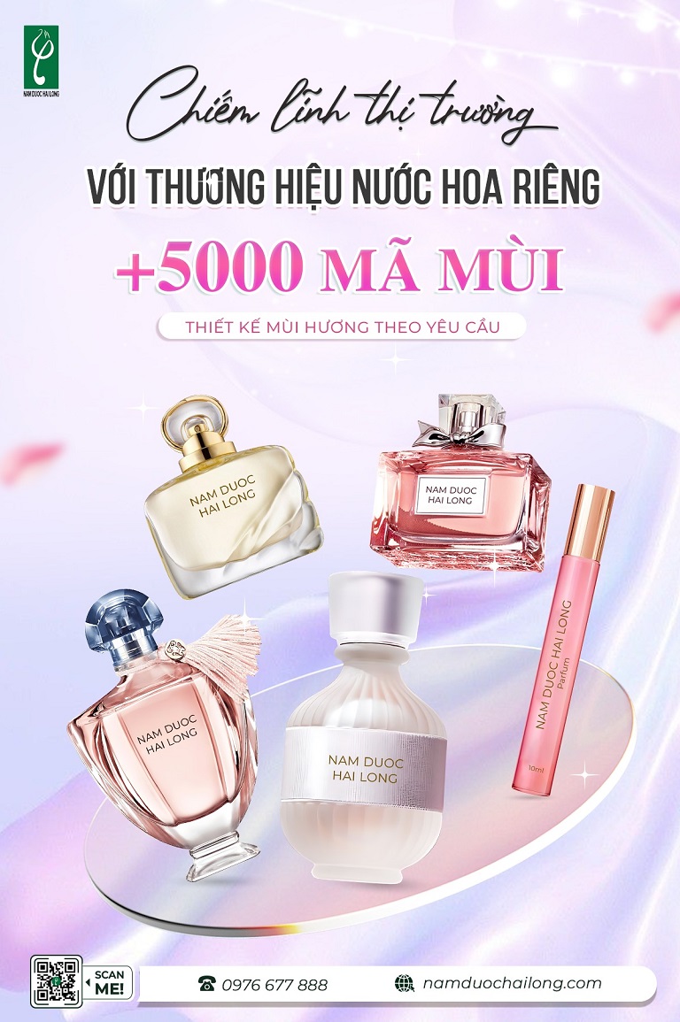 Nam dược Hải Long sản xuất nước hoa trẻ em chiết xuất nguyên liệu lành tính