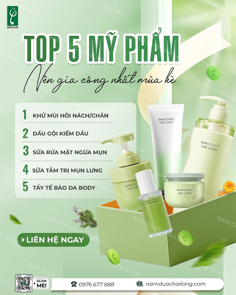 Các loại mỹ phẩm được gia công phổ biến