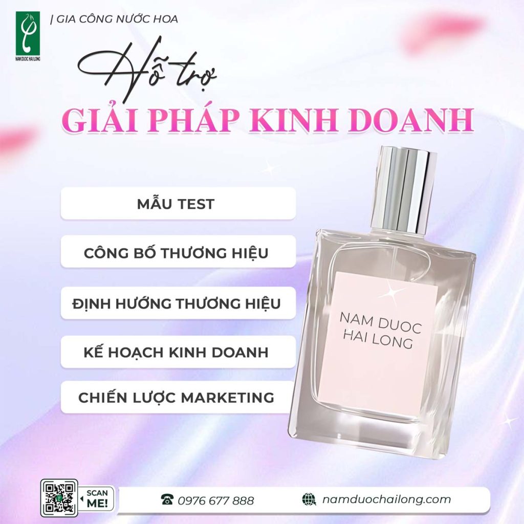 Nhà máy Nam Dược Hải Long cung cấp dịch vụ gia công nước hoa trọn gói dịch vụ gia công nước hoa