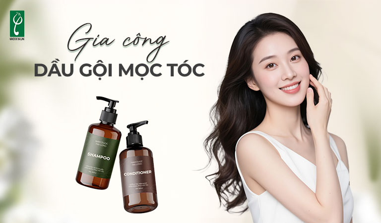 gia công dầu gội mọc tóc