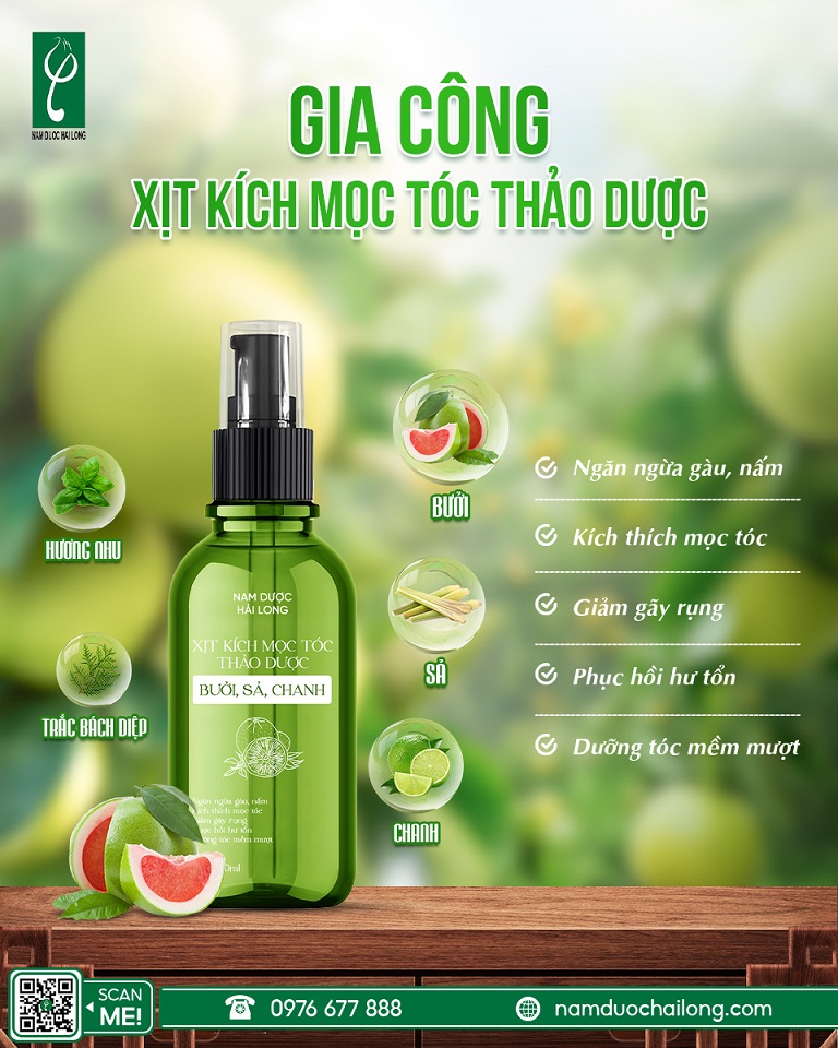 Gia công serum dưỡng tóc