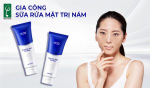 gia công sữa rửa mặt trị nám