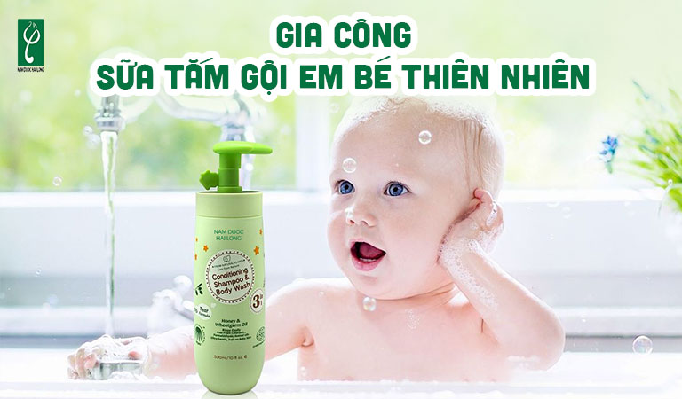 gia công sữa tắm em bé thiên nhiên