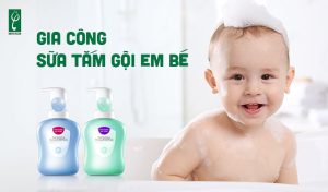gia công sữa tắm gội em bé