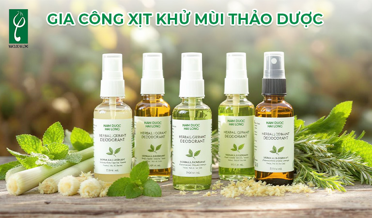 gia công xịt khử mùi thảo dược