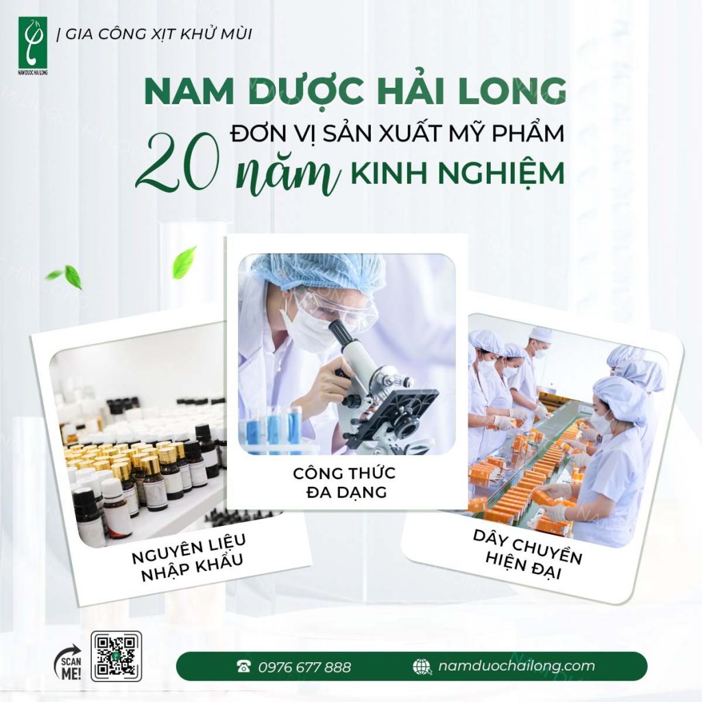 gia công xịt khử mùi thảo dược