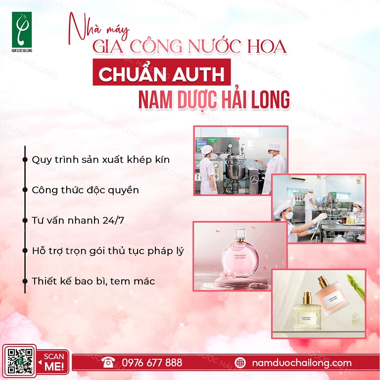 Quy trình làm nước hoa thương hiệu cá nhân tại Nam dược Hải Long