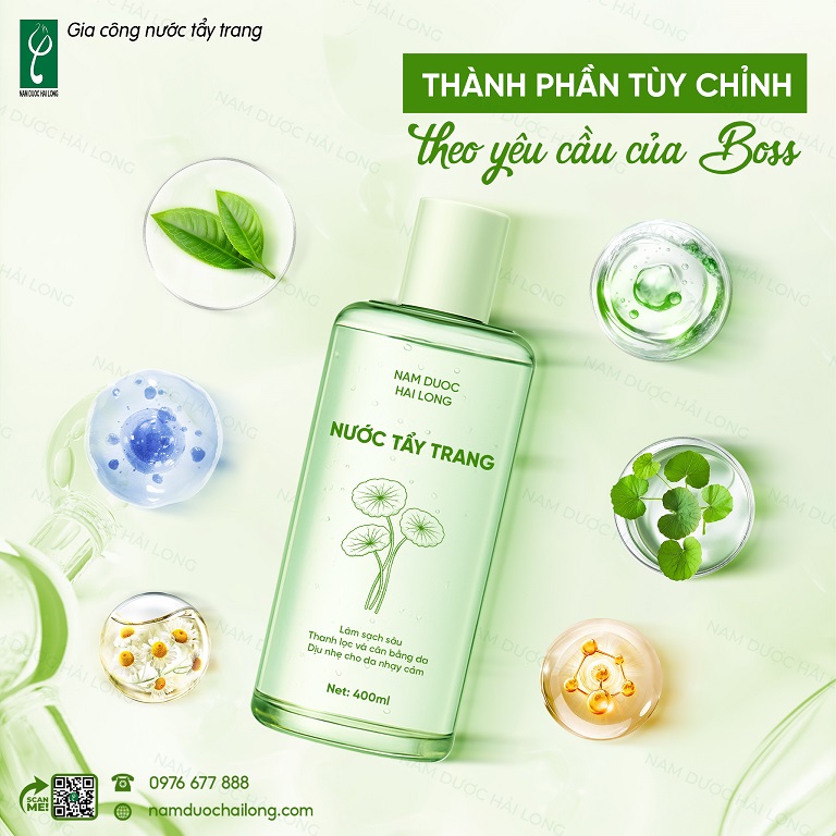 Các loại thảo dược phổ biến dùng để gia công nước tẩy trang