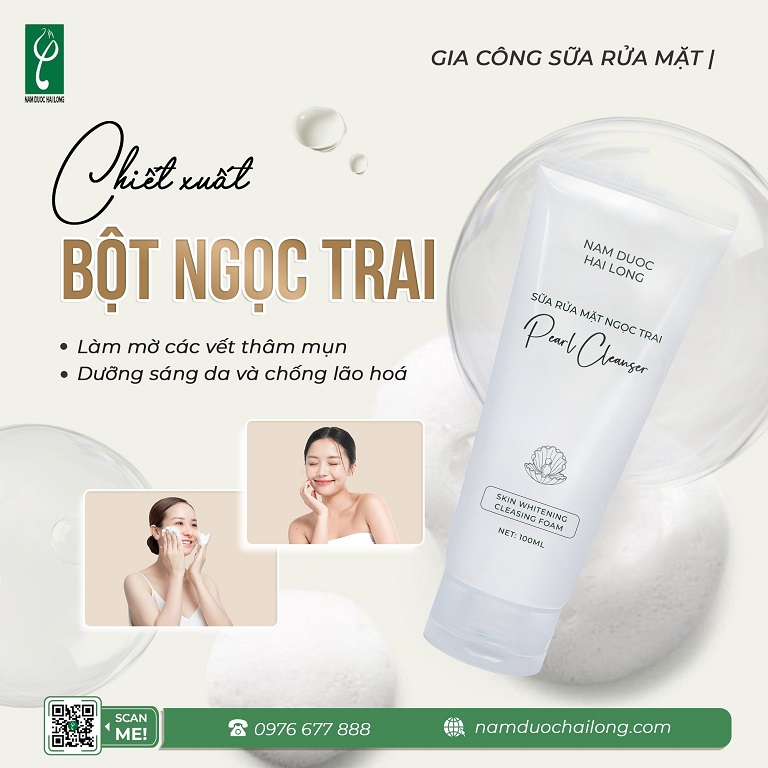 Nam dược Hải Long sản xuất sữa rửa mặt cho tuổi dậy thì giá tốt