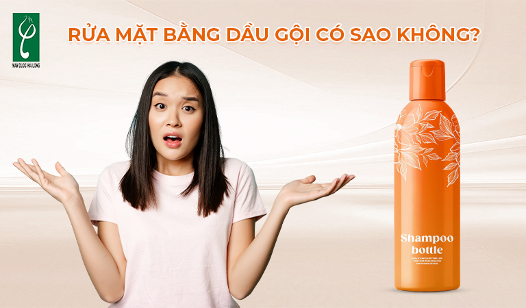 Rửa mặt bằng dầu gội có sao không
