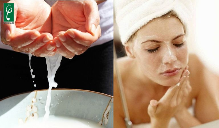 Rửa mặt bằng nước vo gạo được không