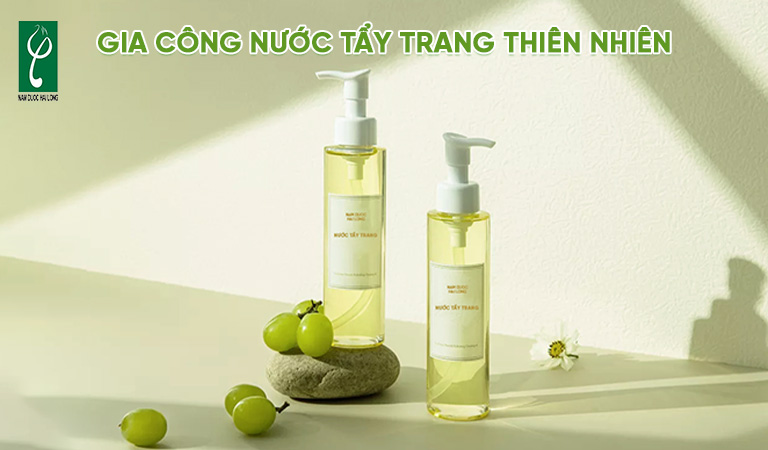 gia công nước tẩy trang thiên nhiên