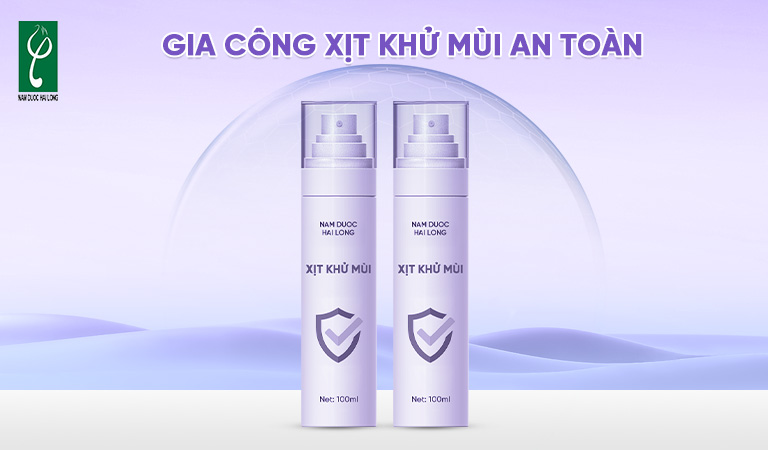 gia công xịt khử mùi an toàn