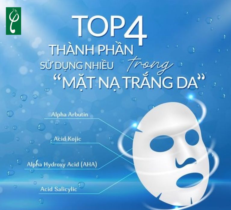 Mặt nạ chứa các thành phần làm sáng da và chống lão hóa
