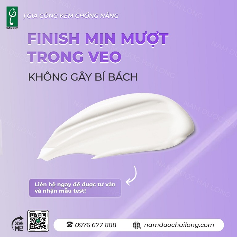 Nam dược Hải Long gia công kem chống nắng trọn gói với mức giá cạnh tranh