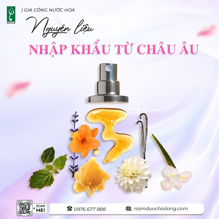 Thành phần chính dùng để gia công nước hoa thiên nhiên