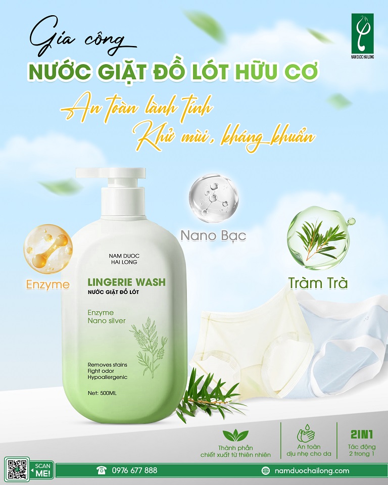 Các loại thảo dược gia công nước giặt quần chip