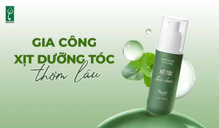 gia công xịt dưỡng tóc thơm lâu