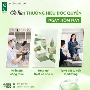 Gia công dầu gội trọn gói