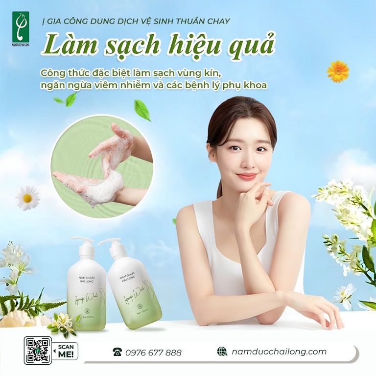 Gia công dung dịch vệ sinh hữu cơ