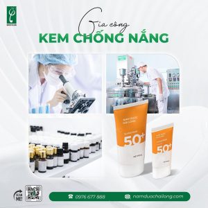 gia công kem chống nắng cho da dầu