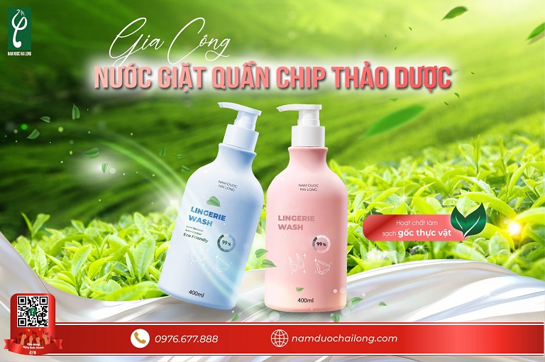 Gia công nước giặt quần chip thảo dược