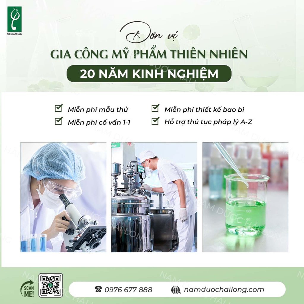sản xuất mỹ phẩm chất lượng