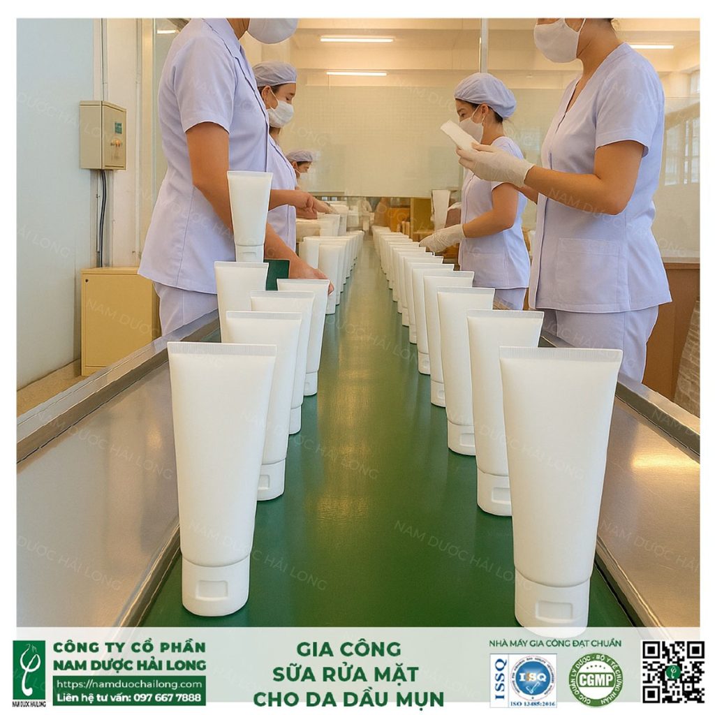 dịch vụ gia công sữa rửa mặt