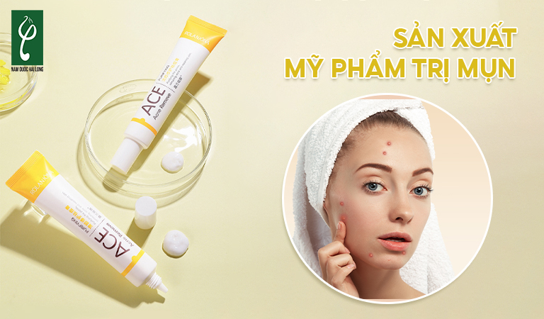 sản xuất mỹ phẩm trị mụn