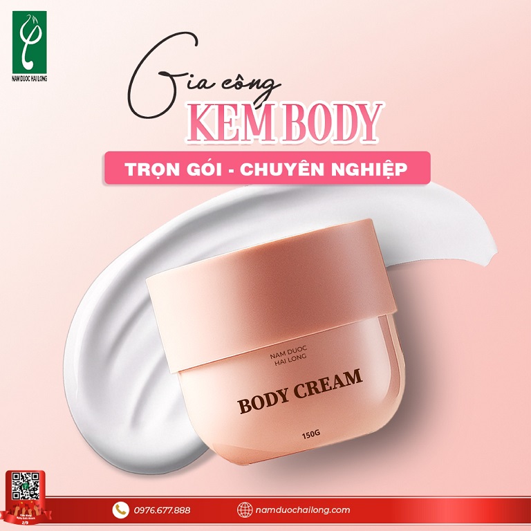 Gia công kem body cao cấp