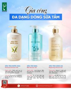 Gia công sữa tắm độc quyền