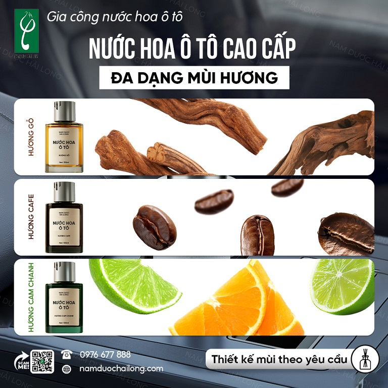 Nguyên liệu được sử dụng để gia công nước hoa