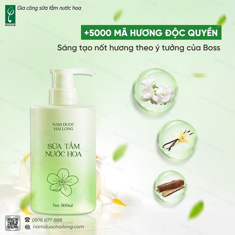 Gia công sữa tắm độc quyền giúp chủ đầu tư xây dựng thương hiệu riêng, tăng sức cạnh tranh trên thị trường