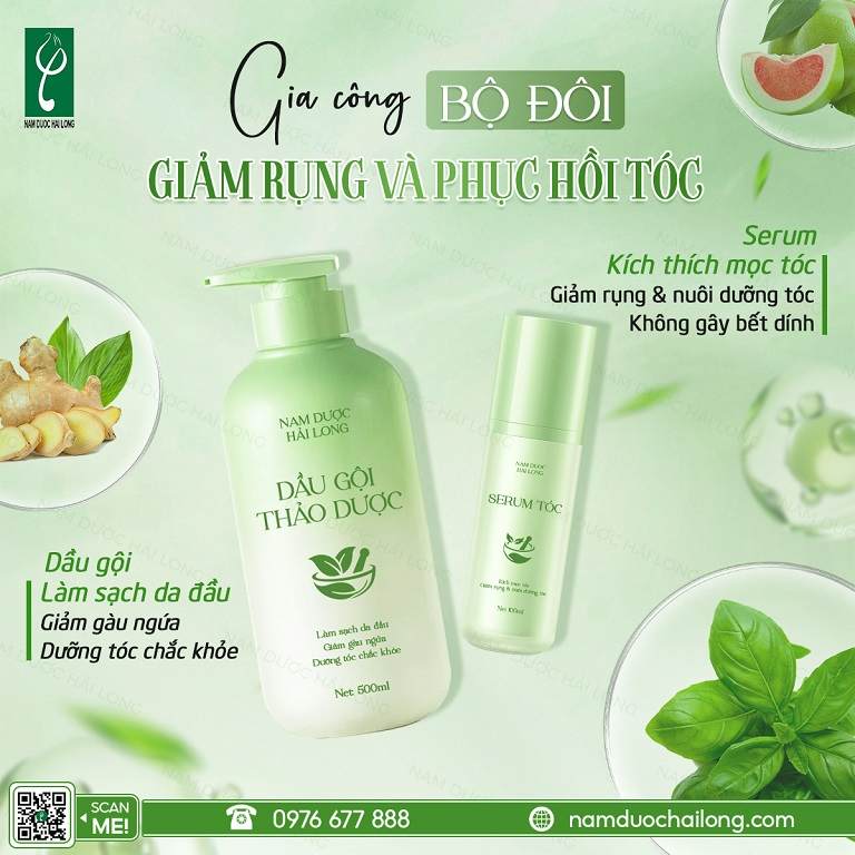 Nam dược Hải Long hỗ trợ phát triển thương hiệu dầu gội cá nhân độc quyền