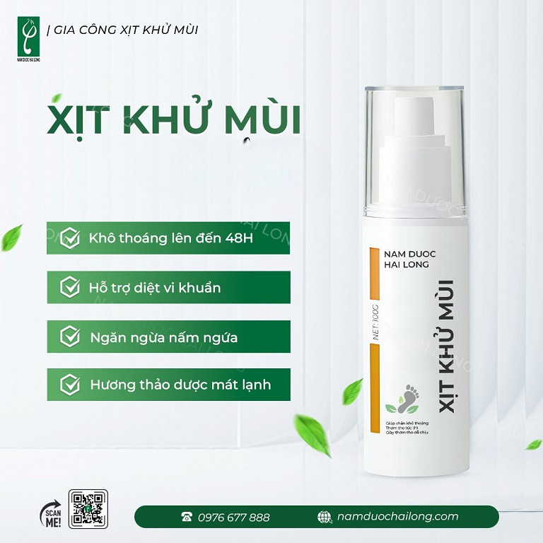 Gia công xịt khử mùi toàn thân giúp chủ đầu tư tối ưu chi phí, đa dạng công thức sản phẩm