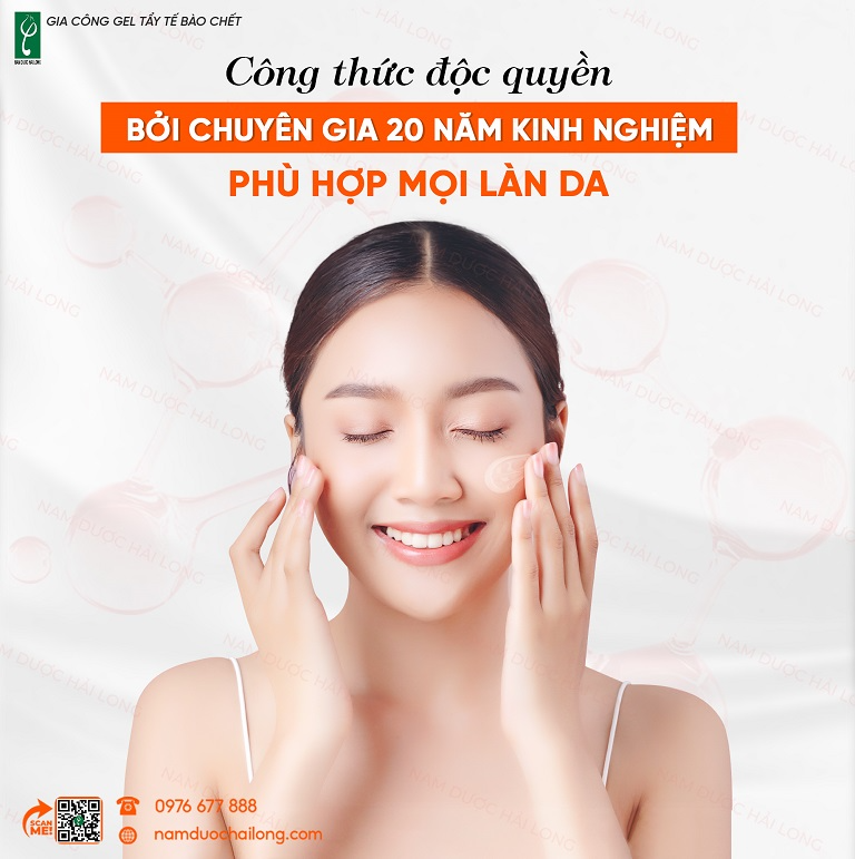 Sản xuất tẩy tế bào chết thiên nhiên nên cân bằng pH, công thức phù hợp từng loại da