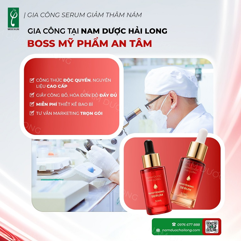 Gia công serum là chìa khóa để chủ đầu tư tạo nên thương hiệu mạnh và bền vững