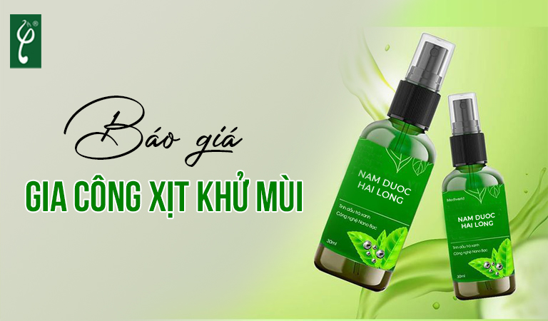 báo giá gia công xịt khử mùi