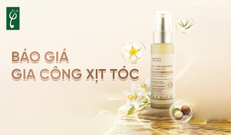 báo giá gia công xịt tóc