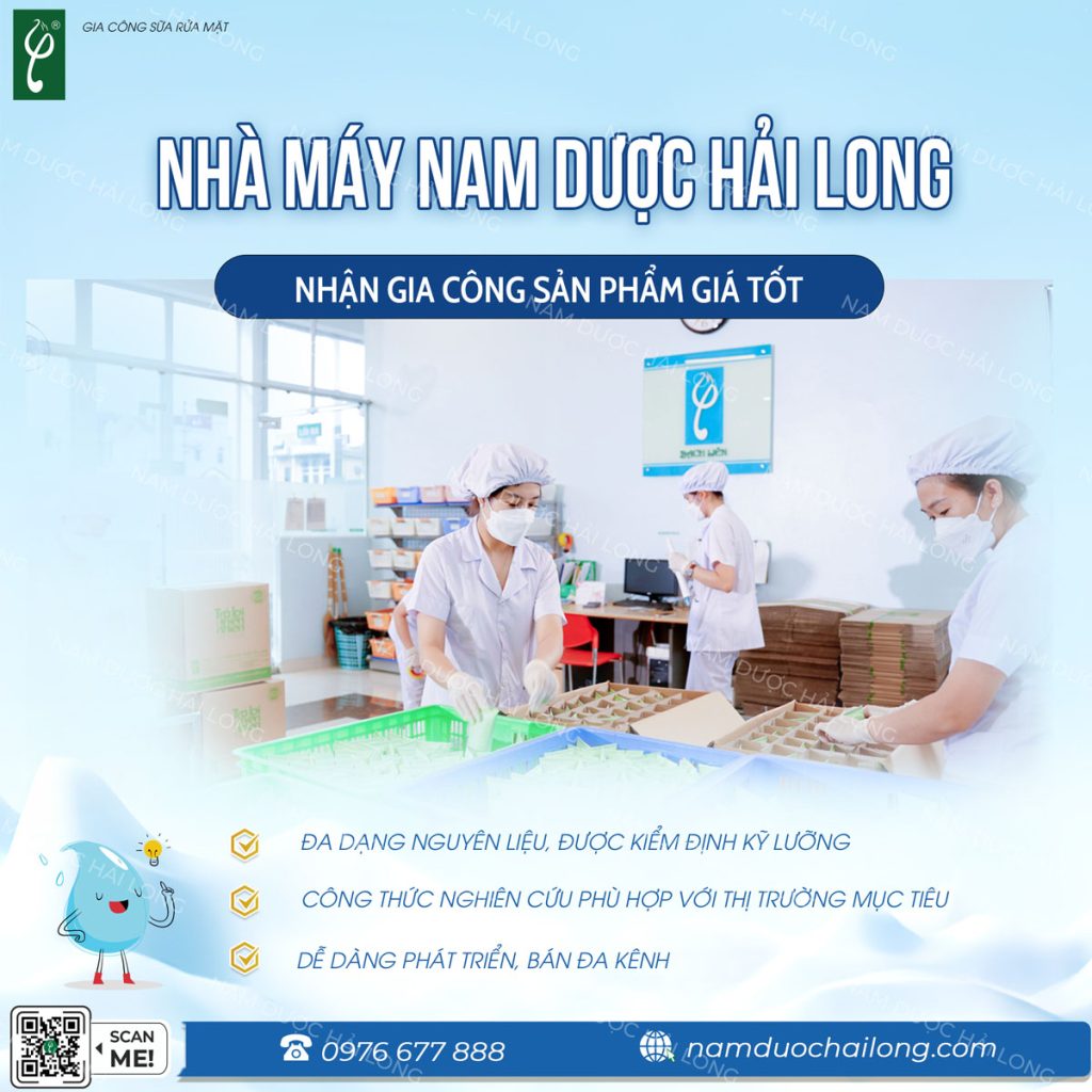 báo giá gia công sữa rửa mặt