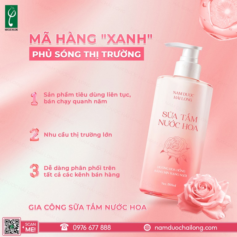 Chi phí gia công sữa tắm cao cấp phụ thuộc vào công thức, nguyên liệu, dung tích và số lượng đặt hàng
