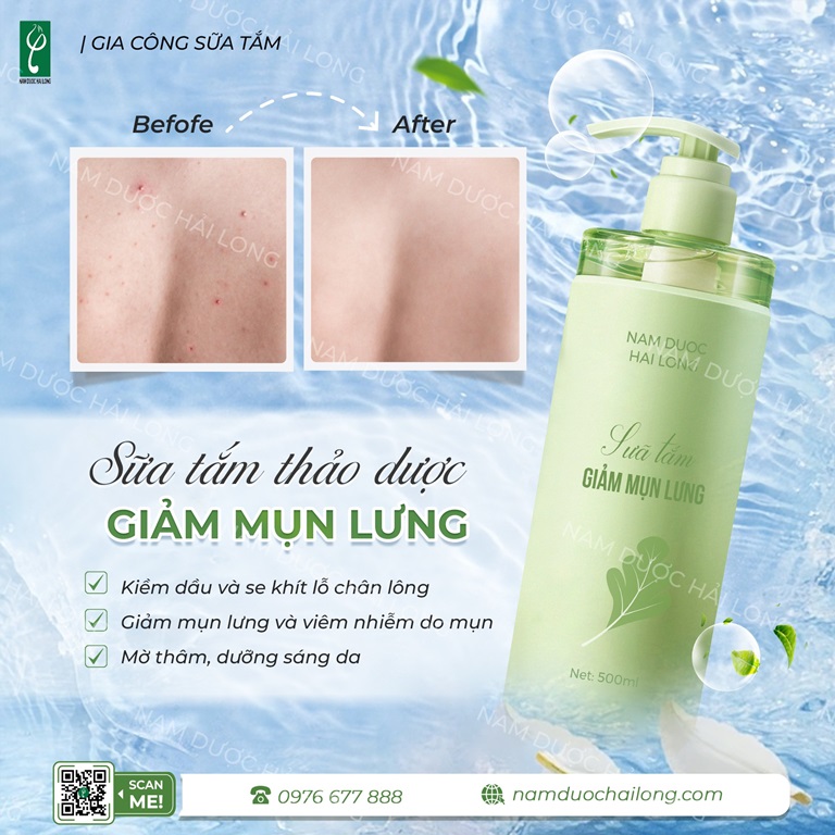 gia công sữa tắm thương hiệu riêng