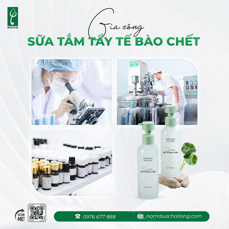 Gia công sữa tắm thương hiệu riêng